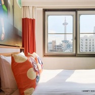 電車の窓枠風装飾