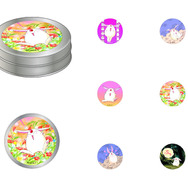 TVアニメ『魔法騎士レイアース』ヴィレヴァン限定アイテム「モコナ缶入りステッカー」（C）CLAMP・ST/講談社・TMS