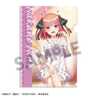 TVスペシャルアニメ『五等分の花嫁＊』描き下ろしクリアファイル 中野二乃 ナイトウェアver.（オモテ）（C）春場ねぎ・講談社／「五等分の花嫁＊」製作委員会