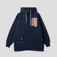 ポケットモンスター×グラニフ「ムウマ｜裏毛ロングジップパーカー」（C）Nintendo・Creatures・GAME FREAK・TV Tokyo・ShoPro・JR Kikaku （C）Pokemon