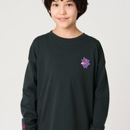 ポケットモンスター×グラニフ「ゴース＆ゴースト＆ゲンガー｜キッズビッグシルエット長袖Tシャツ」着用イメージ（C）Nintendo・Creatures・GAME FREAK・TV Tokyo・ShoPro・JR Kikaku （C）Pokemonゴース＆ゴースト＆ゲンガー｜キッズビッグシルエット長袖Tシャツ」