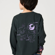 ポケットモンスター×グラニフ「ゴース＆ゴースト＆ゲンガー｜キッズビッグシルエット長袖Tシャツ」着用イメージ（C）Nintendo・Creatures・GAME FREAK・TV Tokyo・ShoPro・JR Kikaku （C）Pokemonゴース＆ゴースト＆ゲンガー｜キッズビッグシルエット長袖Tシャツ」