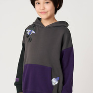 ポケットモンスター×グラニフ「ヒトモシ＆ランプラー＆シャンデラ｜キッズ裏毛ビッグシルエットパーカー」着用イメージ（C）Nintendo・Creatures・GAME FREAK・TV Tokyo・ShoPro・JR Kikaku （C）Pokemon