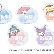エヴァンゲリオン×サンリオキャラクターズ「トレーディングおなまえアクリルバッジ」（C）khara（C）2025 SANRIO CO., LTD. APPR. NO. L662712