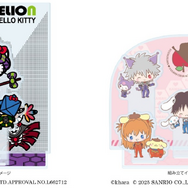 「エヴァンゲリオン×サンリオキャラクターズ」アクリルジオラマプレート（C）khara（C）2025 SANRIO CO., LTD. APPR. NO. L662712