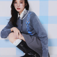 【HELLO KITTY】アーガイルカーディガン