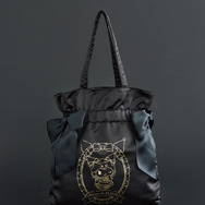 Maison de FLEUR × KUROMI ＆ MY MELODY「KUROMI ダブルリボントートバッグ」（C）25 SANRIO CO., LTD. APPR. NO. L656005