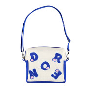 「ドラえもん未来デパートオリジナル ニットジャカードポーチショルダーバッグ ドラ文字アルファベット」