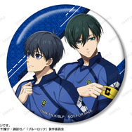 描き下ろし 潔 世一&糸師 凛 歩みver. 75mmグリッター缶バッジ イベント限定特典