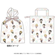 ちりめん風リボン巾着バッグ