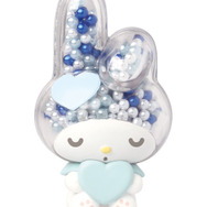 「マイメロディ 透明キラキラマスコット」ブルー