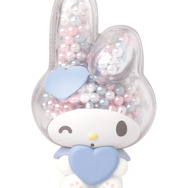 「マイメロディ 透明キラキラマスコット」ピンク＆ブルー