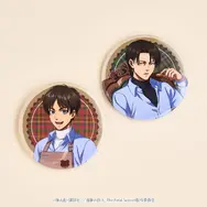TVアニメ『進撃の巨人』3 o’clock「進撃の巨人　缶バッジ（エレン/リヴァイ）」（C）諫山創・講談社／「進撃の巨人」The Final Season製作委員会