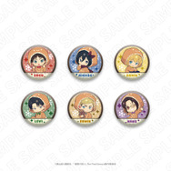 TVアニメ『進撃の巨人』3 o’clock「ミニキャラ缶バッジ（エレン/ミカサ/アルミン/リヴァイ/エルヴィン/ハンジ）」（C）諫山創・講談社／「進撃の巨人」The Final