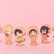 TVアニメ『進撃の巨人』3 o’clock「ミニキャラBIGアクリルスタンド（エレン/ミカサ/アルミン/リヴァイ/エルヴィン/ハンジ）」（C）諫山創・講談社／「進撃の巨人」The Final