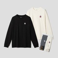 『ナイトメアー・ビフォア・クリスマス』×グラニフ「ジャックとサリー フェイス｜2パックアイコン長袖Tシャツ」（C）Disney