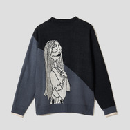 『ナイトメアー・ビフォア・クリスマス』×グラニフ「君のそばに｜ウォッシャブルジャカードニット」背面（C）Disney