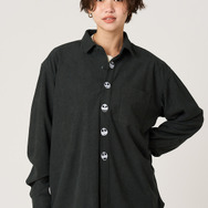 『ナイトメアー・ビフォア・クリスマス』×グラニフ「ジャック フェイス｜コーデュロイルーズシャツ」（C）Disney