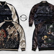 「進撃の巨人」リバーシブルスカジャン