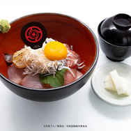 TVアニメ『呪術廻戦』× マルキューブ限定コラボメニュー　紀州山海料理 愚庵 丸の内店「呪術海鮮丼御膳」　（C）芥見下々／集英社 ・ 呪術廻戦製作委員会