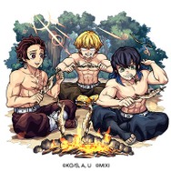 火属性 ★6 柱稽古中 竈門炭治郎＆我妻善逸＆嘴平伊之助 （進化）