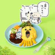 ハチワレ討伐成功！ドライカレーオムライス