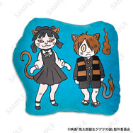 映画『鬼太郎誕生 ゲゲゲの謎』×石黒亜矢子コラボグッズ「ダイカットクッション（鬼太郎とねこ娘）」（C）映画「鬼太郎誕生ゲゲゲの謎」製作委員会