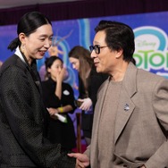 映画『ズートピア2』ワールドプレミア 江口のりこ、キー・ホイ・クアン（C）2025 Getty Images／Getty Images for Disney