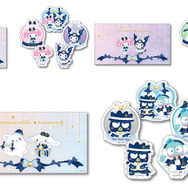 H賞「ミニケース付ステッカーSET 」サイズ（約）：ステッカー / 7cm角内 ミニケース / 高さ10cm×幅18.5cm