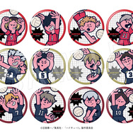 ■トレーディングマット缶バッジ　JF2026(B)（全12種）販売価格：1個 550円(税込)／1SET[12個入]6,600円(税込)