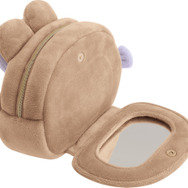サンエックス「Makeup Rilakkuma ミラー付ぬいぐるみポーチ」チャイロイコグマ（C）2025 SAN-X CO., LTD. ALL RIGHTS RESERVED.