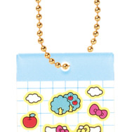 「ハローキティ シール風アクリルキーチェーン」サイクリング