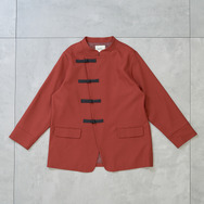 TVアニメ『らんま1/2』× earth music＆ecology Japan Label「チャイナシャツジャケット」ボルドー（C）高橋留美子・小学館/「らんま1/2」製作委員会