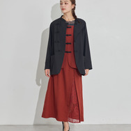 TVアニメ『らんま1/2』× earth music＆ecology Japan Label「チャイナシャツジャケット」ブラック　着用イメージ（C）高橋留美子・小学館/「らんま1/2」製作委員会