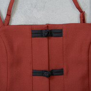 TVアニメ『らんま1/2』× earth music＆ecology Japan Label「チャイナビスチェ」ボルドー（C）高橋留美子・小学館/「らんま1/2」製作委員会