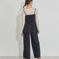 TVアニメ『らんま1/2』× earth music＆ecology Japan Label「チャイナビスチェ」ブラック　着用イメージ（C）高橋留美子・小学館/「らんま1/2」製作委員会