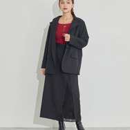 TVアニメ『らんま1/2』× earth music＆ecology Japan Label「チャイナスカート」ブラック　着用イメージ（C）高橋留美子・小学館/「らんま1/2」製作委員会