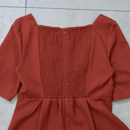 TVアニメ『らんま1/2』× earth music＆ecology Japan Label「チャイナワンピース」ボルドー（C）高橋留美子・小学館/「らんま1/2」製作委員会