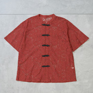 TVアニメ『らんま1/2』× earth music＆ecology Japan Label「チャイナレースシャツ」ボルドー（C）高橋留美子・小学館/「らんま1/2」製作委員会