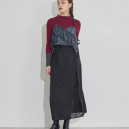 TVアニメ『らんま1/2』× earth music＆ecology Japan Label「シアービスチェ」ブラック　着用イメージ（C）高橋留美子・小学館/「らんま1/2」製作委員会