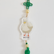 TVアニメ『らんま1/2』× earth music＆ecology Japan Label「バッグチャーム」グリーン：ムース（アヒル）（C）高橋留美子・小学館/「らんま1/2」製作委員会