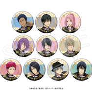 TVアニメ『黒子のバスケ』トレーディング箔押し風マット缶バッジ　JF2026黒スーツver.（TypeB）（C）藤巻忠俊／集英社・黒子のバスケ製作委員会