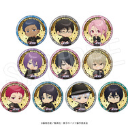 TVアニメ『黒子のバスケ』ミニキャラトレーディングゴールド缶バッジ　JF2026黒スーツver.（TypeB）（C）藤巻忠俊／集英社・黒子のバスケ製作委員会