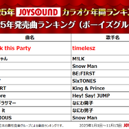 2025年JOYSOUNDカラオケ年間ランキング発表！4部門で1位のMrs. GREEN APPLEら映像コメント到着！