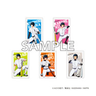 『忘却バッテリー』トレーディングクリアカード（清峰葉流火／要 圭／藤堂 葵／千早瞬平／山田太郎）