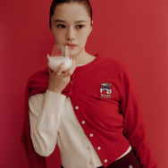 HELLO KITTYワッペンカーディガン