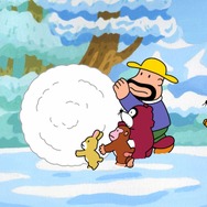 「明治プロビオヨーグルト R-1」第2弾 CM「雪だるま」篇カット