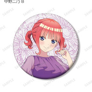 TVスペシャルアニメ『五等分の花嫁＊』描き下ろし 中野二乃 B ハーバリウムver. トレーディンググリッター缶バッジ