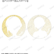 TVスペシャルアニメ『五等分の花嫁＊』描き下ろし ハーバリウムver. トレーディンググリッター缶バッジ　グリッター加工イメージ