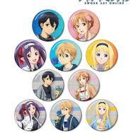 アニメ『ソードアート・オンライン』arti-mate トレーディンググリッター缶バッジ 描き下ろし カジュアル私服ver. 第3弾（全10種）